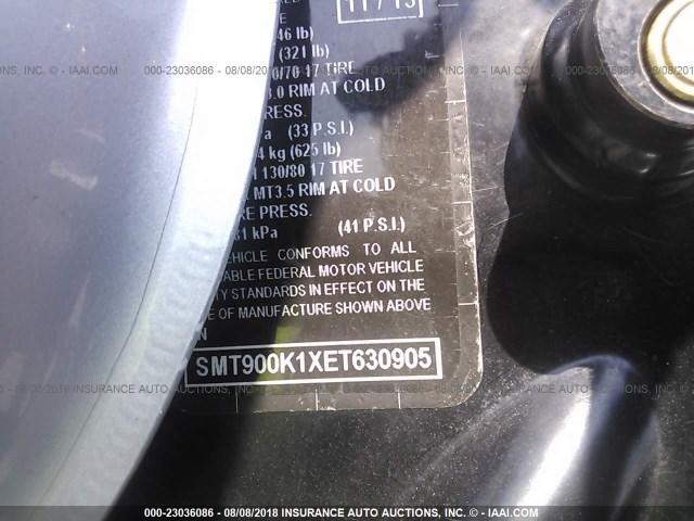 SMT900K1XET630905 - 2014 TRIUMPH MOTORCYCLE BONNEVILLE BLACK photo 10