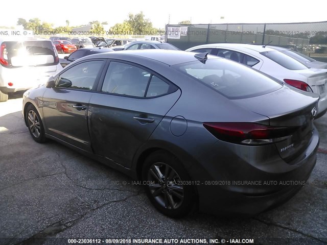 5NPD84LF8JH297668 - 2018 HYUNDAI ELANTRA SEL/VALUE/LIMITED GRAY photo 6