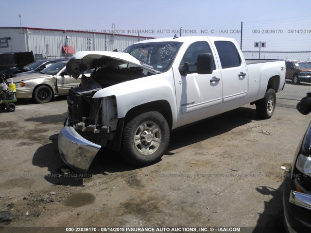 1GC4K0BG2AF141429 - 2010 CHEVROLET SILVERADO K3500 LT WHITE photo 2