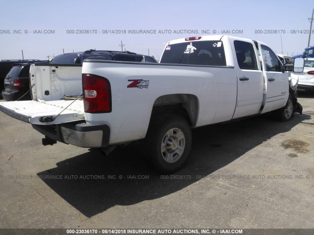 1GC4K0BG2AF141429 - 2010 CHEVROLET SILVERADO K3500 LT WHITE photo 4