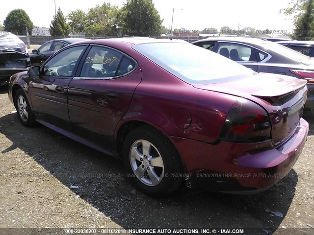 2G2WP522851317512 - 2005 PONTIAC GRAND PRIX BURGUNDY photo 3