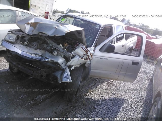 5TEGN92N84Z461448 - 2004 TOYOTA TACOMA DOUBLE CAB PRERUNNER GRAY photo 2