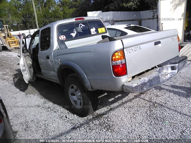 5TEGN92N84Z461448 - 2004 TOYOTA TACOMA DOUBLE CAB PRERUNNER GRAY photo 3