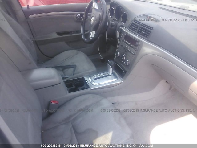 1G8ZS57B18F253790 - 2008 SATURN AURA XE GRAY photo 5