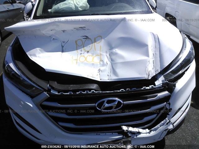 KM8J33A45HU407455 - 2017 HYUNDAI TUCSON LIMITED/SPORT AND ECO/SE WHITE photo 10