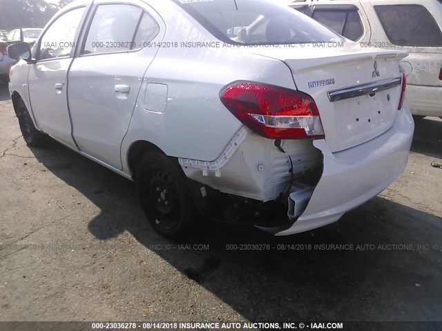 ML32F3FJ4JHF05718 - 2018 MITSUBISHI MIRAGE G4 ES Blanco foto 6