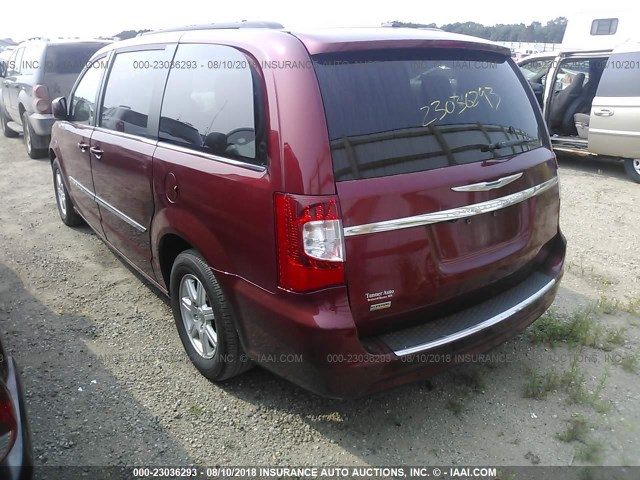 2C4RC1BG4CR223277 - 2012 CHRYSLER TOWN & COUNTRY TOURING RED photo 3