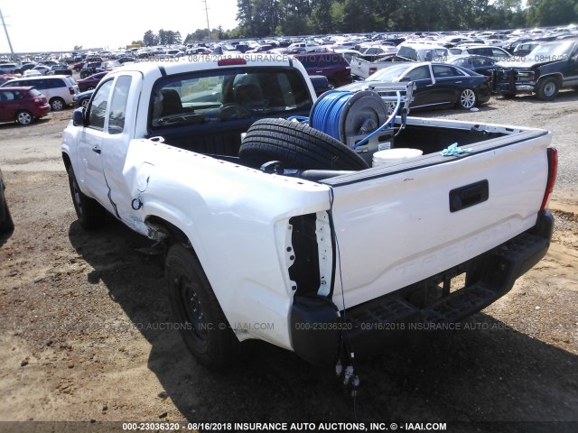 5TFRX5GN4HX092458 - 2017 TOYOTA TACOMA ACCESS CAB/SR/SR5 WHITE photo 3