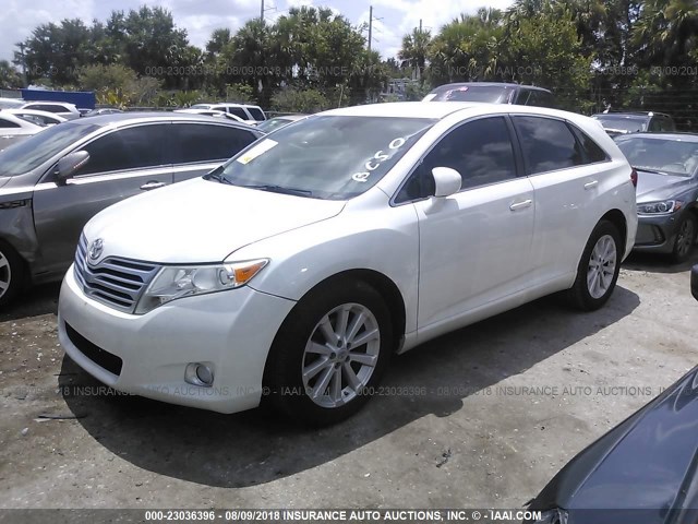 4T3ZA3BB6AU029634 - 2010 TOYOTA VENZA WHITE photo 2