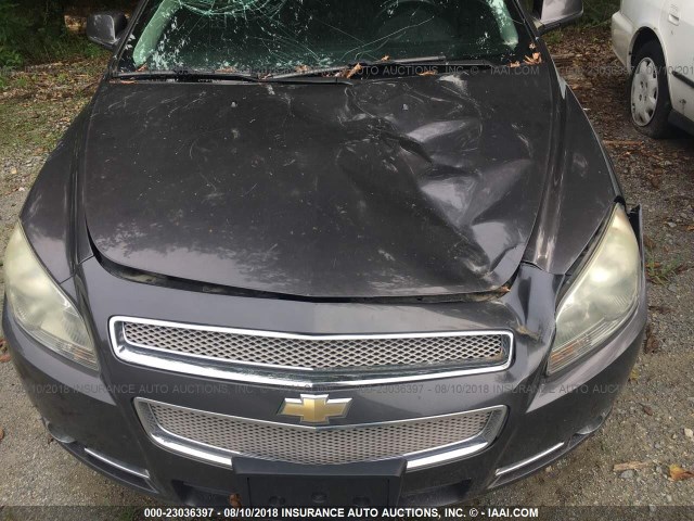 1G1ZE5E70A4136000 - 2010 CHEVROLET MALIBU LTZ 灰色 照片 10