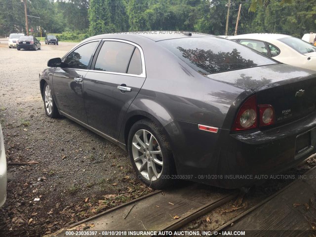 1G1ZE5E70A4136000 - 2010 CHEVROLET MALIBU LTZ 灰色 照片 3
