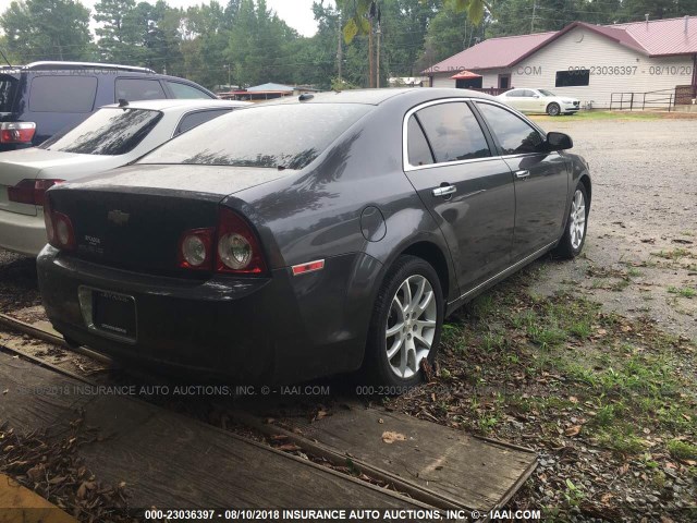 1G1ZE5E70A4136000 - 2010 CHEVROLET MALIBU LTZ 灰色 照片 4