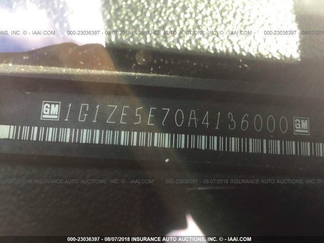 1G1ZE5E70A4136000 - 2010 CHEVROLET MALIBU LTZ 灰色 照片 9