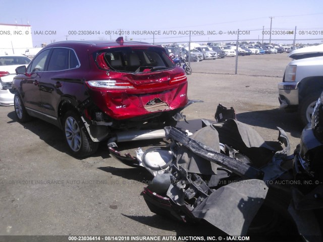 5LMCJ2C98HUL33687 - 2017 LINCOLN MKC SELECT RED photo 3