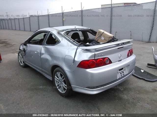 JH4DC54806S022078 - 2006 ACURA RSX SILVER photo 3