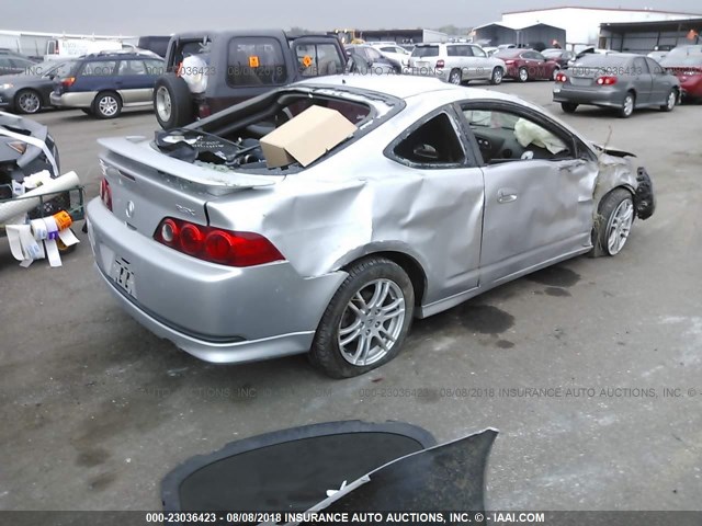 JH4DC54806S022078 - 2006 ACURA RSX SILVER photo 4