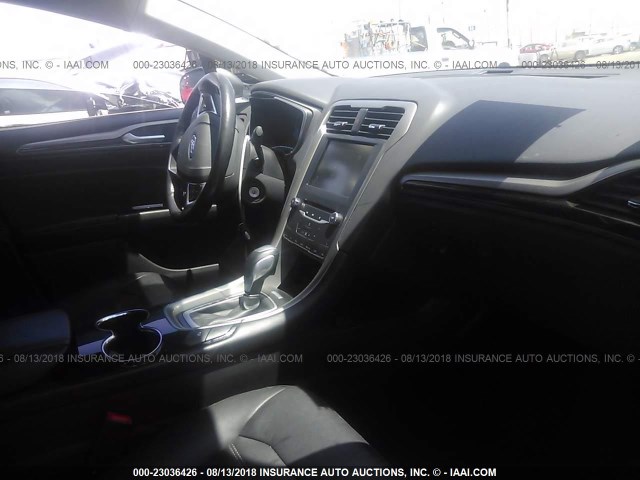 3FA6P0LU9ER177325 - 2014 FORD FUSION SE HYBRID SILVER photo 5