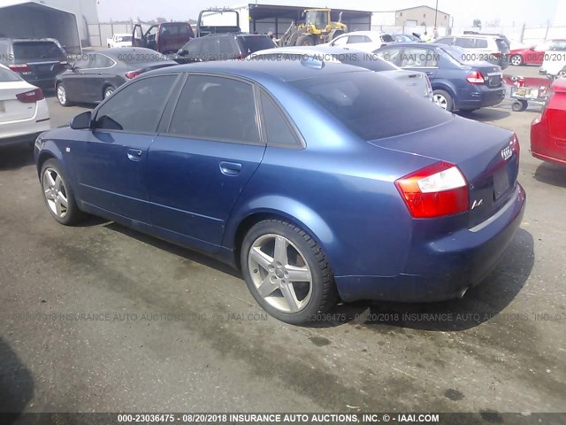 WAULC68E94A254522 - 2004 AUDI A4 1.8T QUATTRO BLUE photo 3