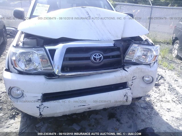 5TEUU42N69Z656626 - 2009 TOYOTA TACOMA ACCESS CAB Ақ фото 6