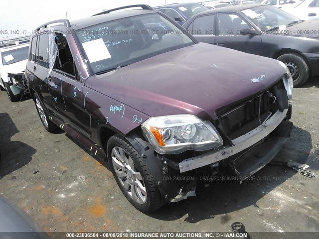 WDCGG8HB2AF422679 - 2010 MERCEDES-BENZ GLK 350 4MATIC MAROON photo 1