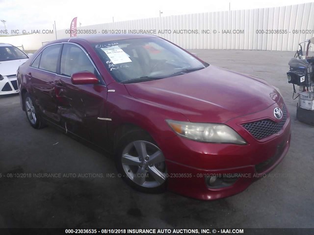 4T1BF3EK4AU550844 - 2010 TOYOTA CAMRY SE/LE/XLE 红色 照片 1