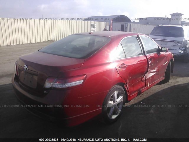 4T1BF3EK4AU550844 - 2010 TOYOTA CAMRY SE/LE/XLE 红色 照片 2