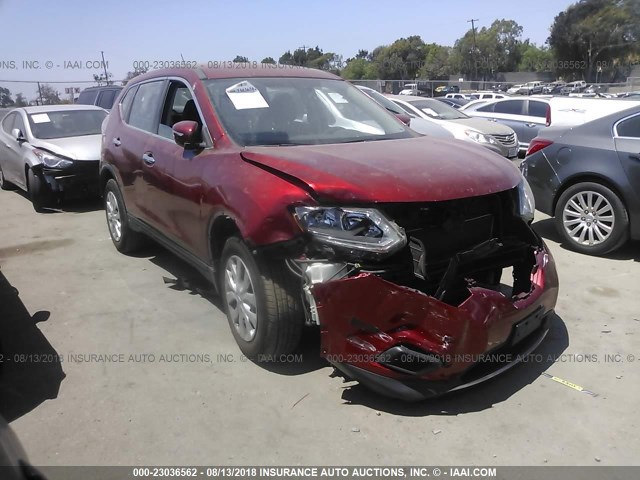 KNMAT2MT7FP560660 - 2015 NISSAN ROGUE S/SL/SV RED photo 1