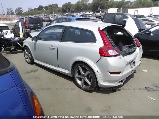 YV1672MK6C2271404 - 2012 VOLVO C30 T5 SILVER photo 3