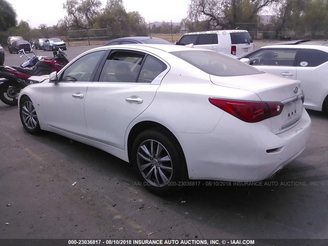 JN1BV7AP1FM357688 - 2015 INFINITI Q50 PREMIUM/SPORT WHITE photo 3