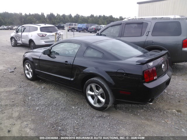 1ZVHT82H465264312 - 2006 FORD MUSTANG GT BLACK photo 3