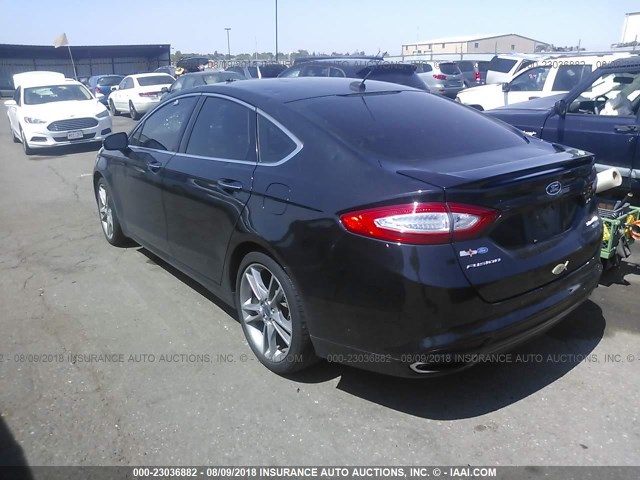 3FA6P0D9XFR247412 - 2015 FORD FUSION TITANIUM BLACK photo 3