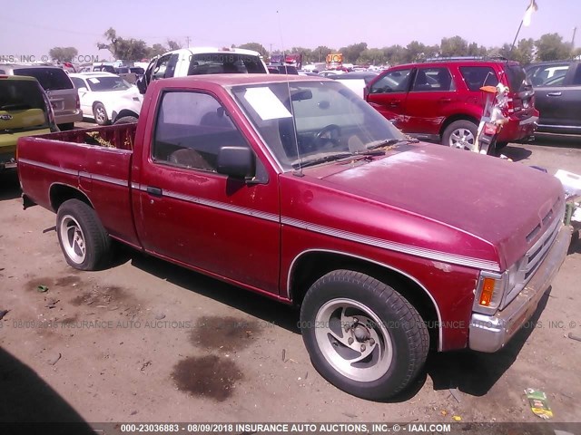 1N6SD11S3NC321066 - 1992 NISSAN TRUCK SHORT WHEELBASE RED photo 1