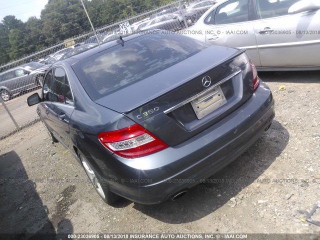 WDDGF56X88F065465 - 2008 MERCEDES-BENZ C 350 GRAY photo 3