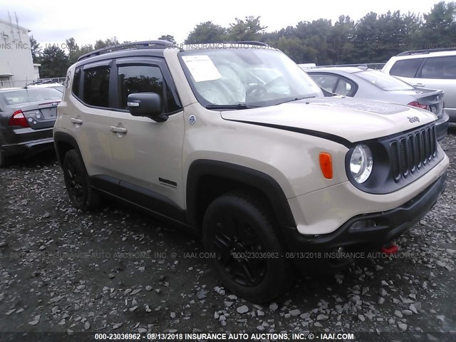 ZACCJBCB2HPF01870 - 2017 JEEP RENEGADE TRAILHAWK TAN photo 1