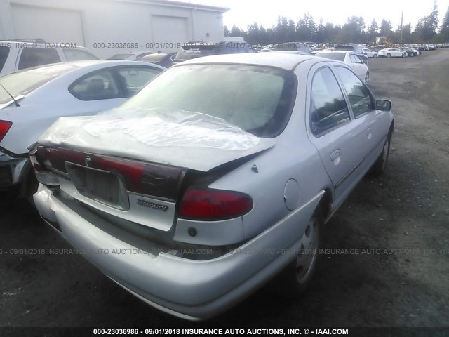 1MEFM653XXK637866 - 1999 MERCURY MYSTIQUE GS/SPORT SILVER photo 4