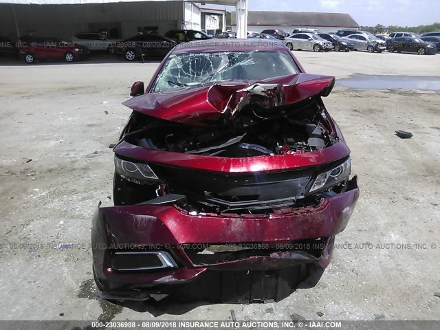 2G1105SA1H9124909 - 2017 CHEVROLET IMPALA LT MAROON photo 6