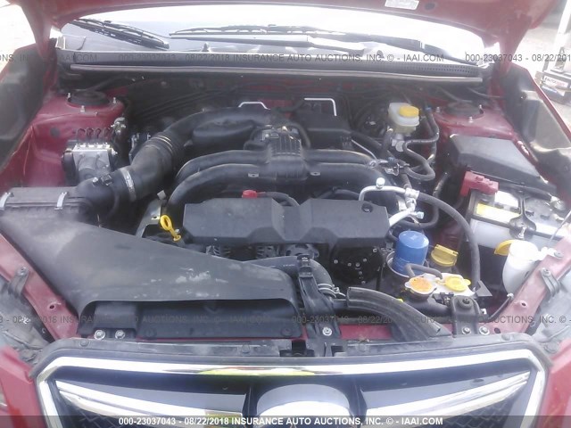 JF2GPABC1H8205042 - 2017 SUBARU CROSSTREK PREMIUM 红色 照片 10