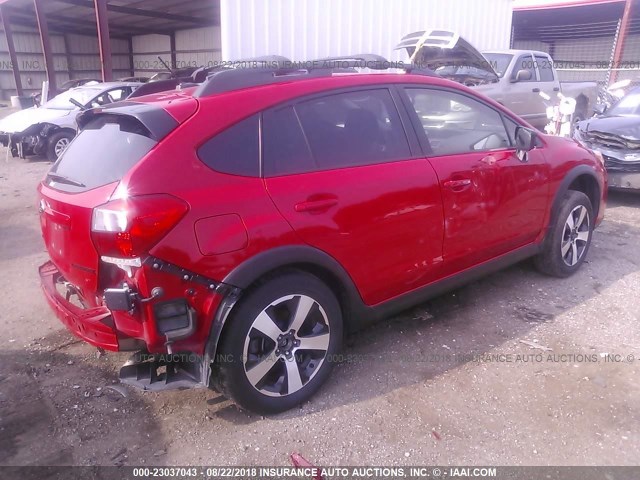 JF2GPABC1H8205042 - 2017 SUBARU CROSSTREK PREMIUM RED photo 4