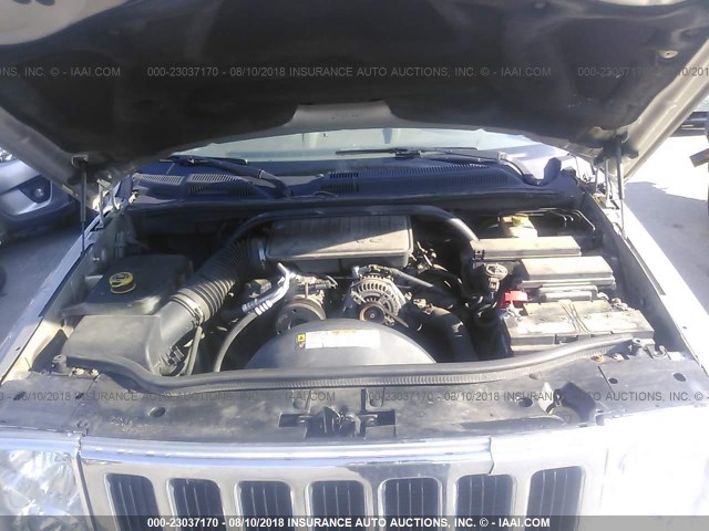 1J8HG48K27C695871 - 2007 JEEP COMMANDER 棕色 照片 10