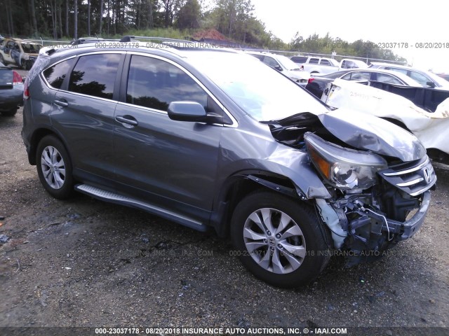 3CZRM3H5XDG704554 - 2013 HONDA CR-V EX GRAY photo 1