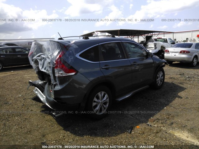 3CZRM3H5XDG704554 - 2013 HONDA CR-V EX GRAY photo 4