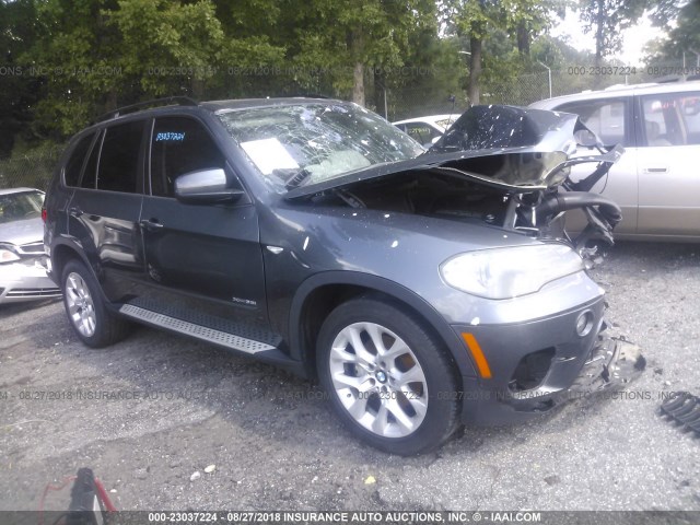 5UXZV4C57BL407529 - 2011 BMW X5 XDRIVE35I GRAY photo 1