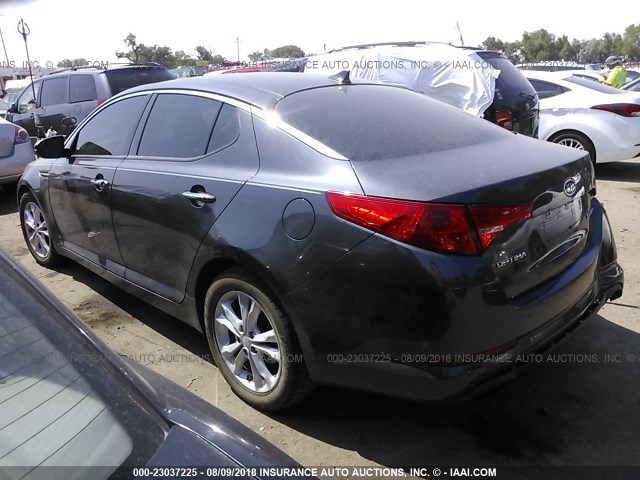 KNAGN4A65B5145449 - 2011 KIA OPTIMA EX/SX GRAY photo 3