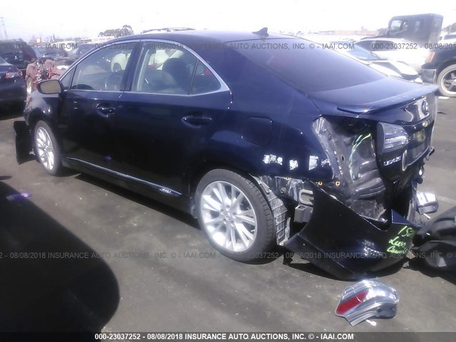 JTHBB1BA1A2003637 - 2010 LEXUS HS 250H Dark Blue photo 3