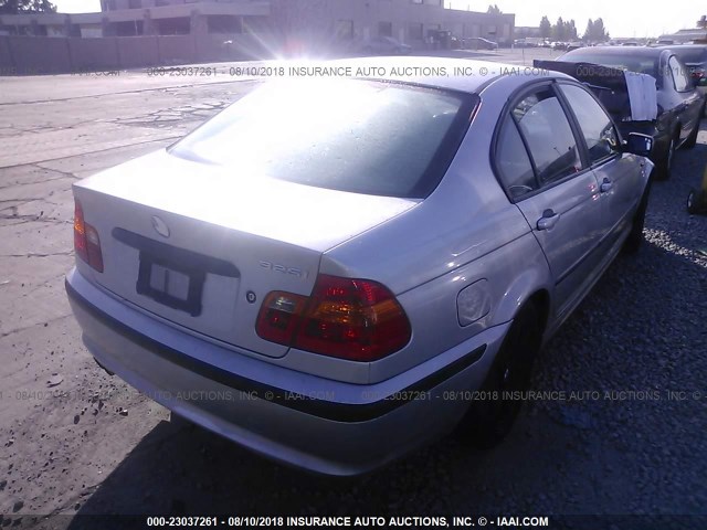 WBAAZ33494KP85314 - 2004 BMW 325 IS SULEV SILVER photo 4