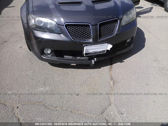 6G2EC57Y48L127423 - 2008 PONTIAC G8 GT GRAY photo 6