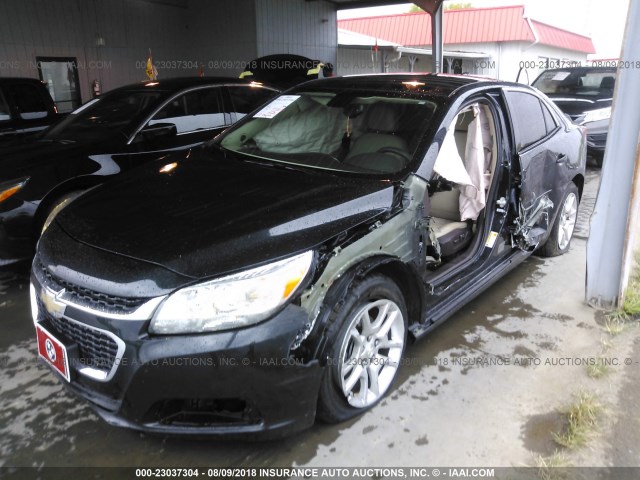 1G11C5SL5FF337486 - 2015 CHEVROLET MALIBU 1LT შავი ფოტო 2