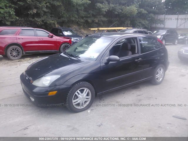 3FAFP31373R116788 - 2003 FORD FOCUS ZX3 BLACK photo 2