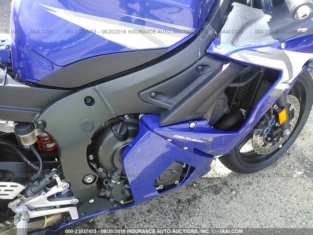 JYARJ06E74A014786 - 2004 YAMAHA YZFR6 L BLUE photo 8