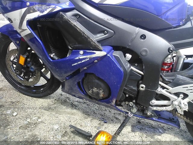 JYARJ06E74A014786 - 2004 YAMAHA YZFR6 L BLUE photo 9